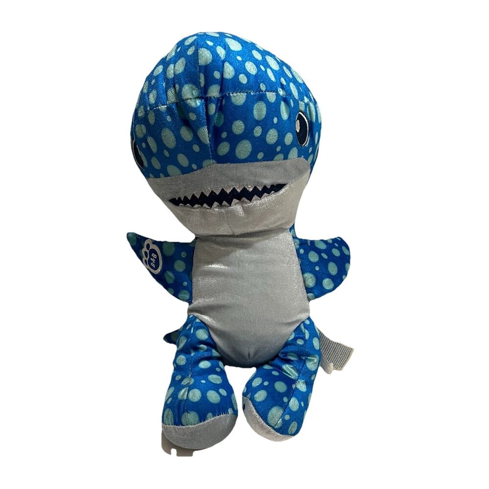 Build-A-Bear Shark Week Whale Shark Plush 18” Blue Spotted Stuffed Animal Toy